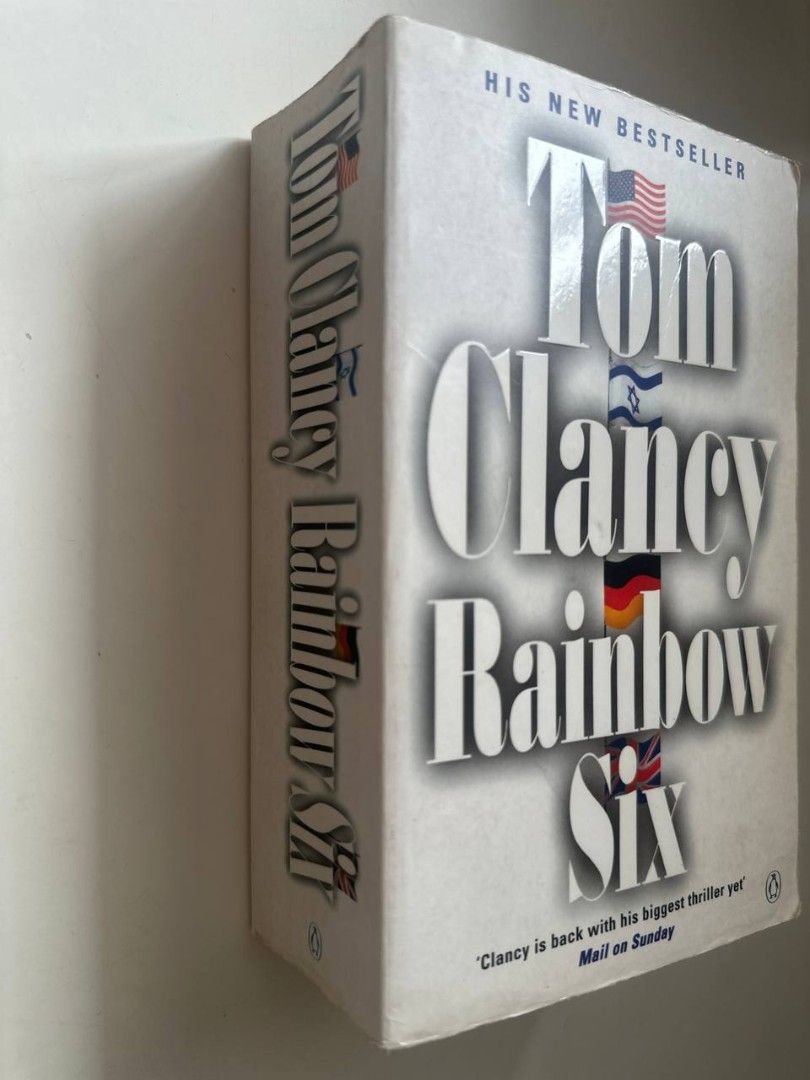 Tom Clancy Rainbow Six Paperback Thriller Novel (Category: Storybooks) located in Imus. Submitted by t0t3fairi3 (Listing ID 1460870661, Image 3). Description: Tom Clancy's Rainbow Six paperback. Thrilling action about an elite task force fighting international terrorism, including hostage situations and a theme park attack. Fast-paced with complex characters. Perfect for suspense and action fans..