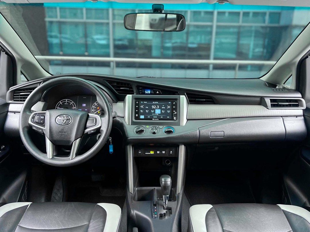 Toyota Innova (Category: Used Cars) located in Makati City. Submitted by maby_latido05 (Listing ID 1460737890, Image 3). Description: 2022 Toyota Innova 2.8 E Diesel AT Promo: 211K ALL IN DP‼️🔥 4yrs - 26,043 3yrs - 31,406 2yrs - 43,467 *Subject for approval* First owned 49k kms only Well maintained Keyless entry Touchscreen headunit Steering audio controls Auto retract side mirrors Leather seats All Power 100% not flooded Complete set of tools, 