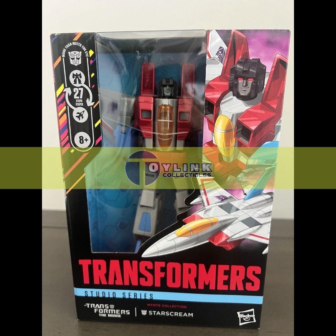 Transformers Studio Series SS86 Starscream Voyager Class (Category: Figurines & Statues) located in Makati City. Submitted by toylinkcollectibles (Listing ID 1460832471, Image 1). Description: Hasbro Transformers Studio Series SS86 Starscream Voyager Class AUTHENTIC! MISB. BRAND NEW. FACTORY SEALED. Meet-ups at BGC or any MRT Station Shipping at buyer's expense: LalaMove / Grab/ LBC / J&T / JRS NO TO COD or COP KUNG GUSTO COD or COP - WAG NA PO M