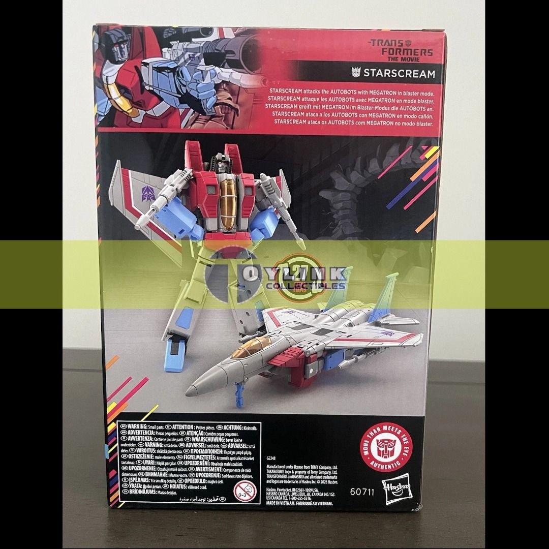 Transformers Studio Series SS86 Starscream Voyager Class (Category: Figurines & Statues) located in Makati City. Submitted by toylinkcollectibles (Listing ID 1460832471, Image 2). Description: Hasbro Transformers Studio Series SS86 Starscream Voyager Class AUTHENTIC! MISB. BRAND NEW. FACTORY SEALED. Meet-ups at BGC or any MRT Station Shipping at buyer's expense: LalaMove / Grab/ LBC / J&T / JRS NO TO COD or COP KUNG GUSTO COD or COP - WAG NA PO M