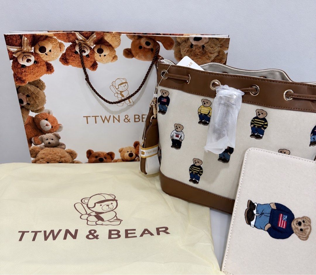 TTWN & Bear Bag Bucket Bag (Category: Cross-body Bags) located in Quezon City. Submitted by littlemis (Listing ID 1460724874, Image 1). Description: .
