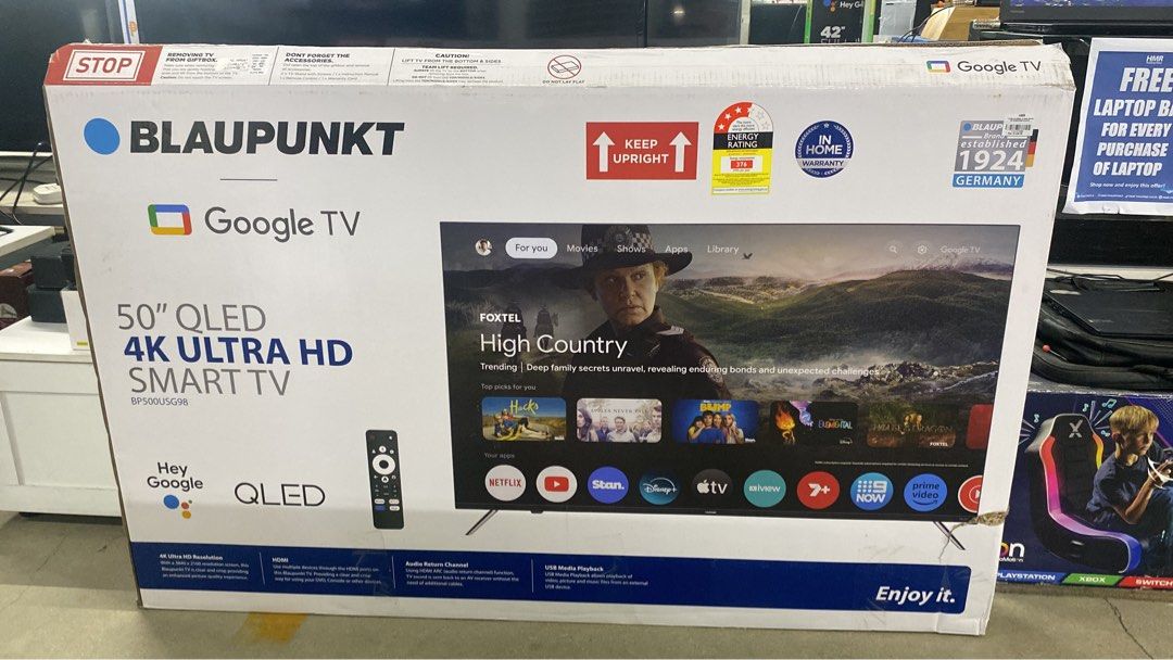 ULTRA HD SMART TV QLED (Category: TV) located in Manila. Submitted by amandy.james (Listing ID 1460742378, Image 1). Description: BRAND:BLAUPUNKT 50INCHES.
