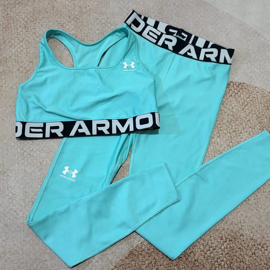 Under armour coords (Category: Activewear) located in Manila. Submitted by justin.jeyeneyshop (Listing ID 1460870283, Image 1). Description: W 24-30 L 36 Top size med .
