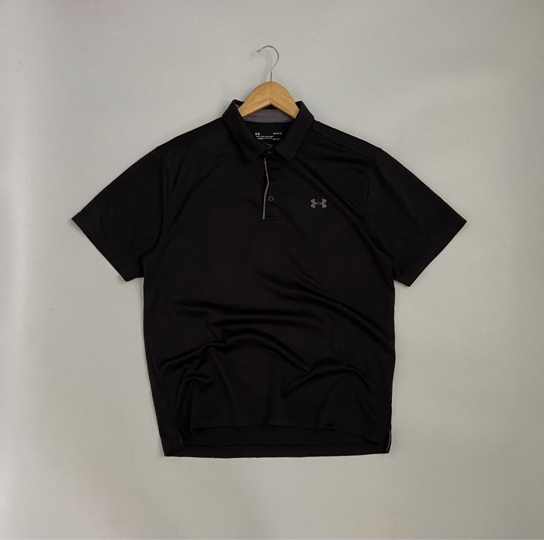 Under Armour Polo Shirt Black (Category: Tshirts & Polo Shirts ) located in Libmanan. Submitted by kushin2.0 (Listing ID 1460841817, Image 1). Description: Under armour Polo Shirt 22.5 x 28.5 Good as new No flaws Clean Black 100% Originnal.