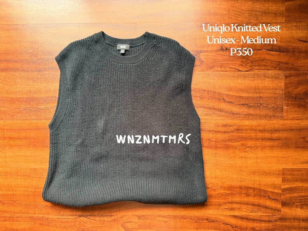 Uniqlo - Knitted Vest (Category: Vests) located in Pasay City. Submitted by wnznmtmrs (Listing ID 1460870071, Image 1). Description: .