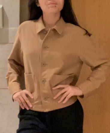 Uniqlo Jersey Relaxed Jacket (Category: Coats, Jackets and Outerwear) located in Cebu City. Submitted by icethebear (Listing ID 1460739613, Image 2). Description: 📍CEBU CITY barely used, just stored. I lean more towards my souffle yarn than this jacket :((.