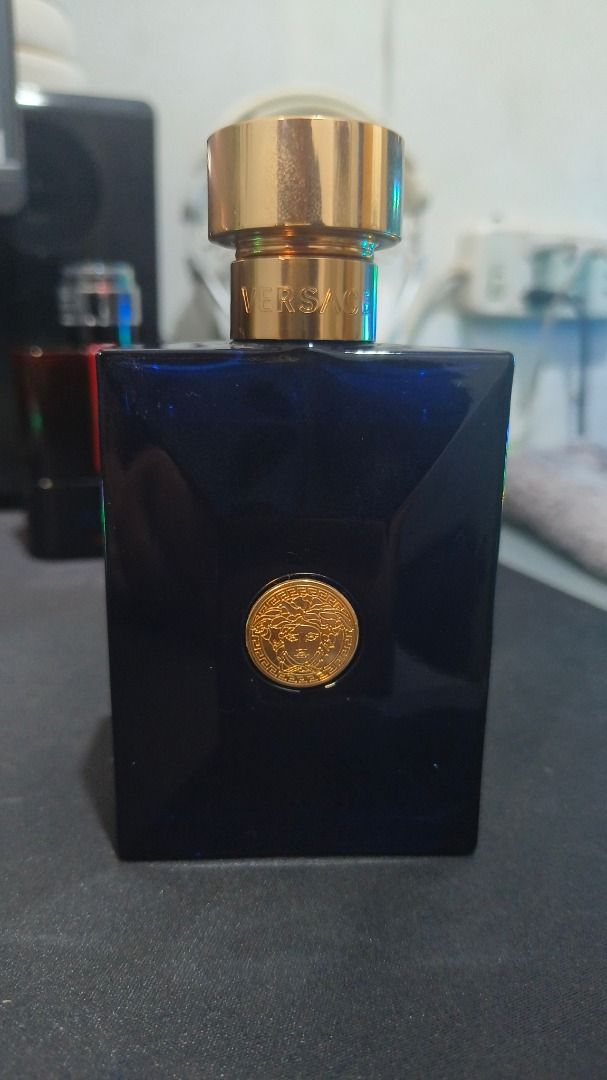 Versace Dylan Blue EDT 100ml Authentic | 90%+ Full (Category: Fragrance & Deodorants) located in Manila. Submitted by gentleforest-274a (Listing ID 1460758440, Image 1). Description: VERSACE DYLAN BLUE POUR HOMME EDT 100ML Selling from my personal fragrance collection. Lightly used and still approximately 90%+ full. • Concentration: Eau de Toilette (EDT) • Size: 100ml • Juice remaining: Approximately 90%+ • Condition: Lightly used; bottle and ato