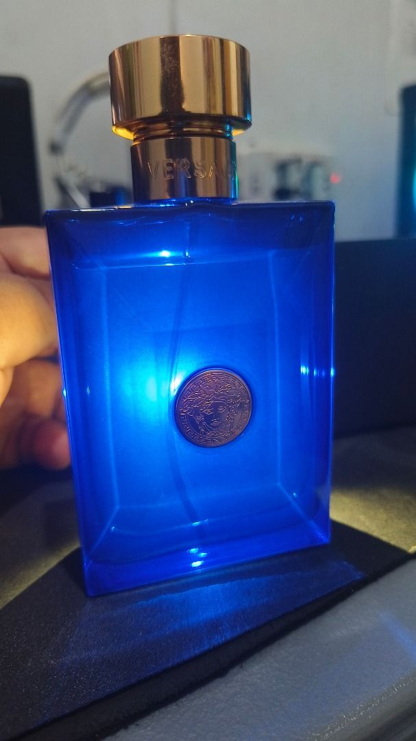 Versace Dylan Blue EDT 100ml Authentic | 90%+ Full (Category: Fragrance & Deodorants) located in Manila. Submitted by gentleforest-274a (Listing ID 1460758440, Image 3). Description: VERSACE DYLAN BLUE POUR HOMME EDT 100ML Selling from my personal fragrance collection. Lightly used and still approximately 90%+ full. • Concentration: Eau de Toilette (EDT) • Size: 100ml • Juice remaining: Approximately 90%+ • Condition: Lightly used; bottle and ato