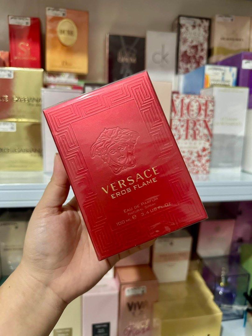 VERSACE EROS FLAME EDP (Category: Fragrance & Deodorants) located in Quezon City. Submitted by embereshop2 (Listing ID 1460742042, Image 1). Description: 📌Please read the last image carefully - all details are already provided. ❗️Offers below the regular price will no longer be entertained. Thank you for understanding. 💰 Mode of Payment (MOP): GCash 📦 Mode of Delivery (MOD): • Lalamove (Same-day delivery) • J&T Express (1–2 days) 📍 Location: 