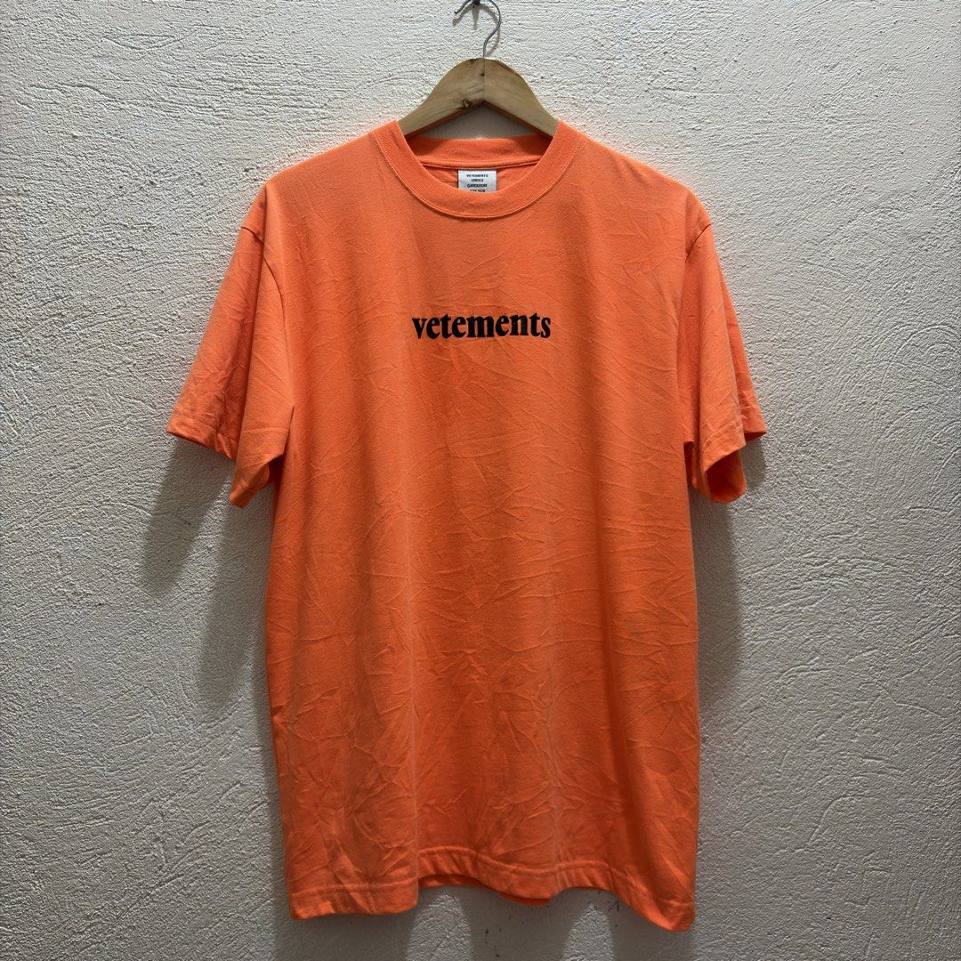 Vetements priority mail tee (Category: Tshirts & Polo Shirts ) located in Bauang. Submitted by garmentlounge (Listing ID 1460876899, Image 1). Description: Vtmnts priority mail tee Small (oversized) Can fit to large Color may vary due to lighting No issues Authentic -7K shipped Baguio 🌲.