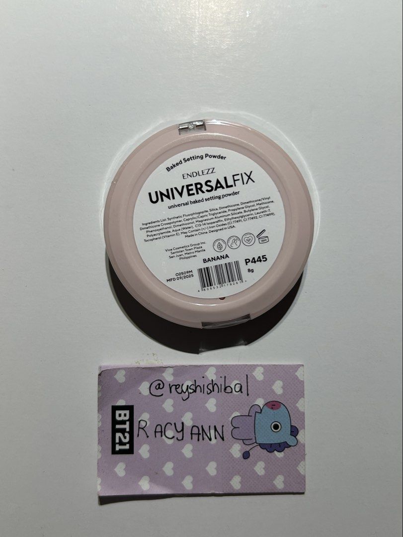 VICE CO. Universal Fix Baked Setting Powder Banana (Category: Makeup) located in Rizal. Submitted by reyshishibal (Listing ID 1460907749, Image 2). Description: SHADE: Banana - brand new and sealed.