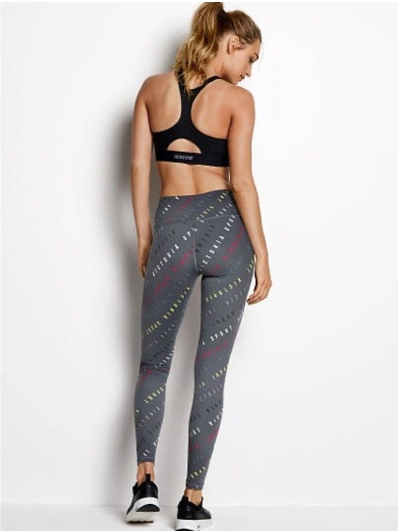 Victorias Secret Leggings (Category: Other Bottoms) located in Batangas. Submitted by thriftshop_izy15 (Listing ID 1460805232, Image 1). Description: - Brand: Victoria's Secret Sport - Type: Leggings - Color: Grey with all-over print - Size: XS Waistline: 26" to 31" Length: 36" - Condition: Brand new with tags..