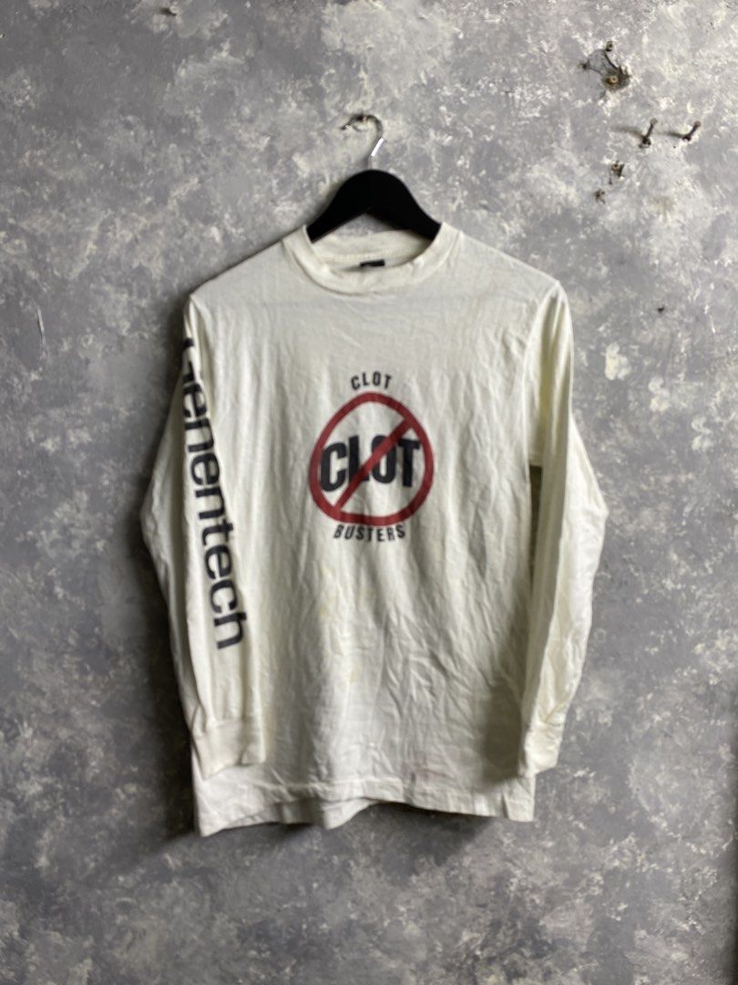Vintage 80s Clot Busters (Category: Tshirts & Polo Shirts ) located in Pasig City. Submitted by lumangkamisa (Listing ID 1460769848, Image 1). Description: Anvil Medium tag but fits small.