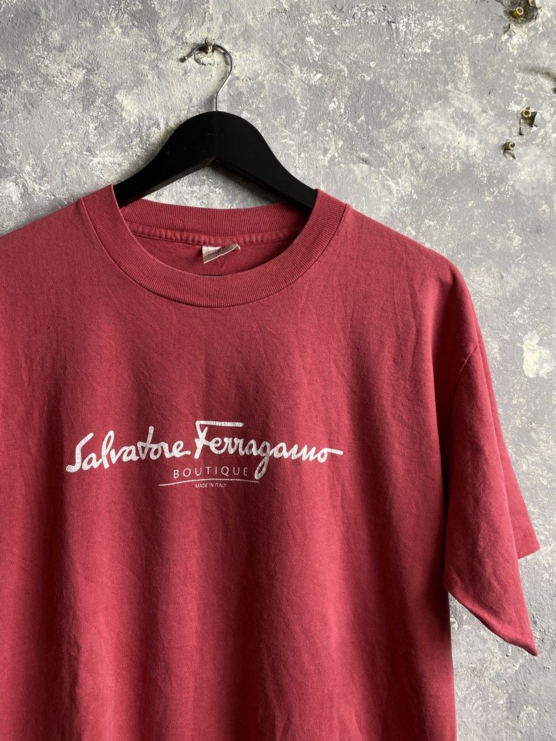 Vintage 90s Salvatore Ferragamo (Category: Tshirts & Polo Shirts ) located in Pasig City. Submitted by lumangkamisa (Listing ID 1460769449, Image 2). Description: Large Murina tag.