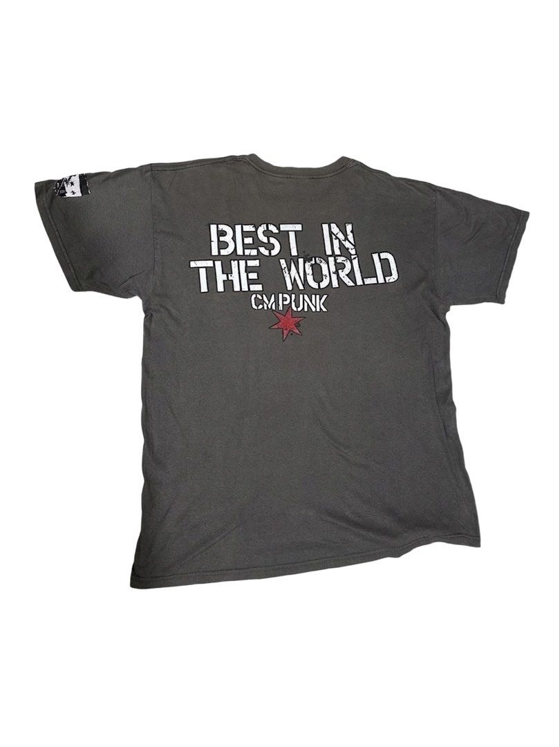 Vintage CM Punk Tee (2012) WWE (Category: Tshirts & Polo Shirts ) located in Manila. Submitted by nevinarchives (Listing ID 1460763672, Image 2). Description: Size Large 2012 In Punk We Trust Tee WWE Authentic.