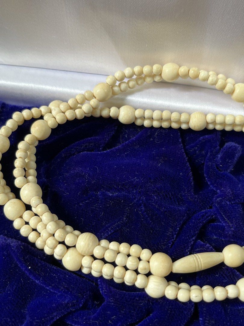 Vintage Ivory Double Strand Beaded Necklace (Category: Necklaces) located in Tandag. Submitted by maryarlale42144 (Listing ID 1460722964, Image 2). Description: Authentic ivory 24 inches.