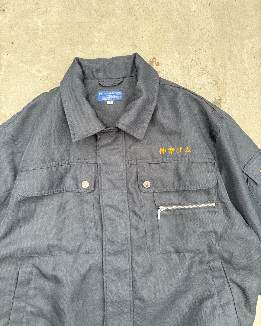 Vintage Japanese Navy Blue Work Jacket (Category: Coats, Jackets and Outerwear) located in Calamba. Submitted by lyrons.wardrobe (Listing ID 1460807518, Image 2). Description: 23x25 Pristine condition.