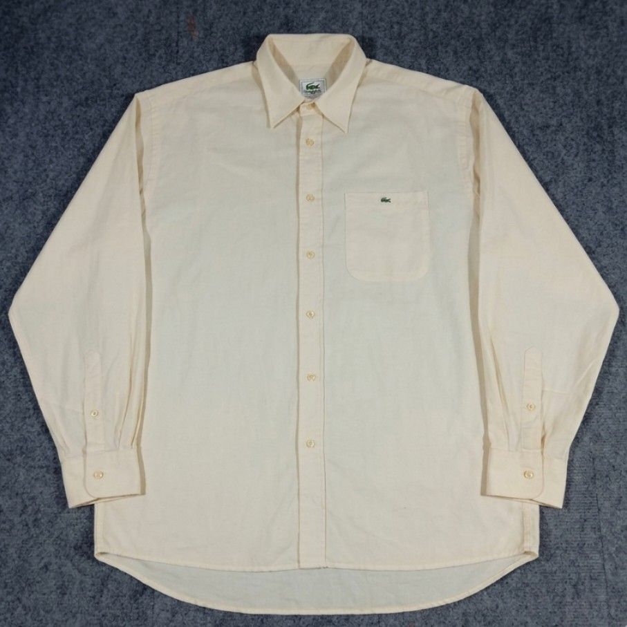Vintage Lacoste Polo Longsleeve (Category: Luxury Apparel) located in Taguig. Submitted by sito. (Listing ID 1460830128, Image 1). Description: For sale! 📣 Vintage Lacoste Polo Longsleeve Specs and measurements: • Size 41 (Large) • Length 31 inches • Width 25 inches Condition Details: • Issue: NONE • Color rate: 10/10 • Overall Condition: 10/10 Asking Price: ~₱939 (NEGO) Transaction Details: Location: Upper Bicutan, Taguig City, Metro Manila, 16