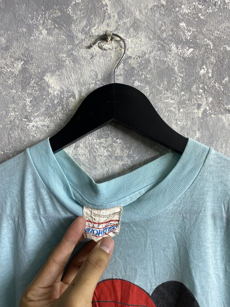 Vintage Mickey Mouse Polo Club (Category: Tshirts & Polo Shirts ) located in Pasig City. Submitted by lumangkamisa (Listing ID 1460769643, Image 3). Description: Large single stitch Small hole.