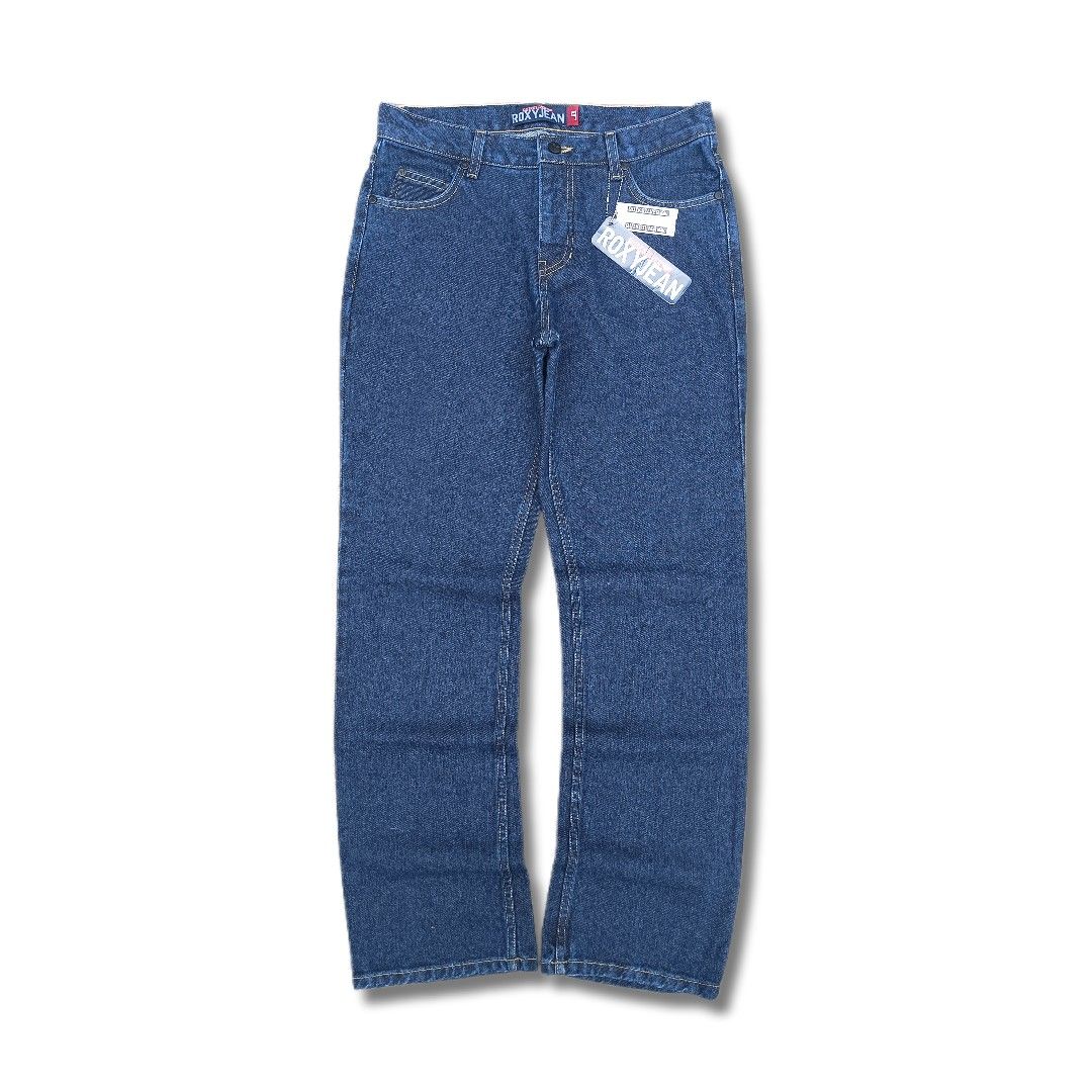 Vintage Roxy Jeans (Category: Jeans) located in San Luis. Submitted by 3fted.au (Listing ID 1460818411, Image 1). Description: Vintage Quiksilver Roxy Indigo Jeans (made in USA, Deadstock with Hangtag) Deadstock - as new Condition 9.8/10 Color Rate No Issues Dimensions (inches) Waist: 32 Length: 41 Thigh: 12 Leghole: 9.