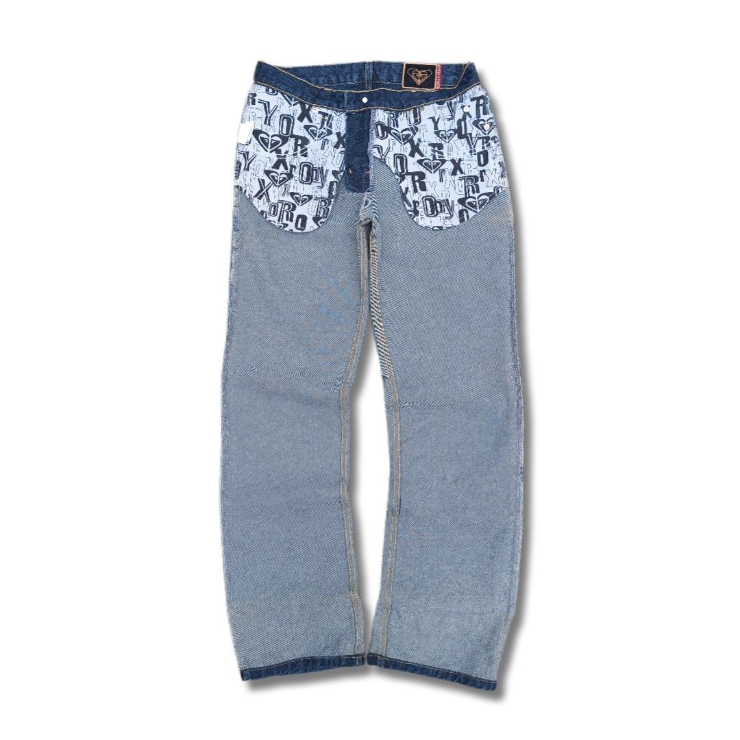 Vintage Roxy Jeans (Category: Jeans) located in San Luis. Submitted by 3fted.au (Listing ID 1460818411, Image 2). Description: Vintage Quiksilver Roxy Indigo Jeans (made in USA, Deadstock with Hangtag) Deadstock - as new Condition 9.8/10 Color Rate No Issues Dimensions (inches) Waist: 32 Length: 41 Thigh: 12 Leghole: 9.