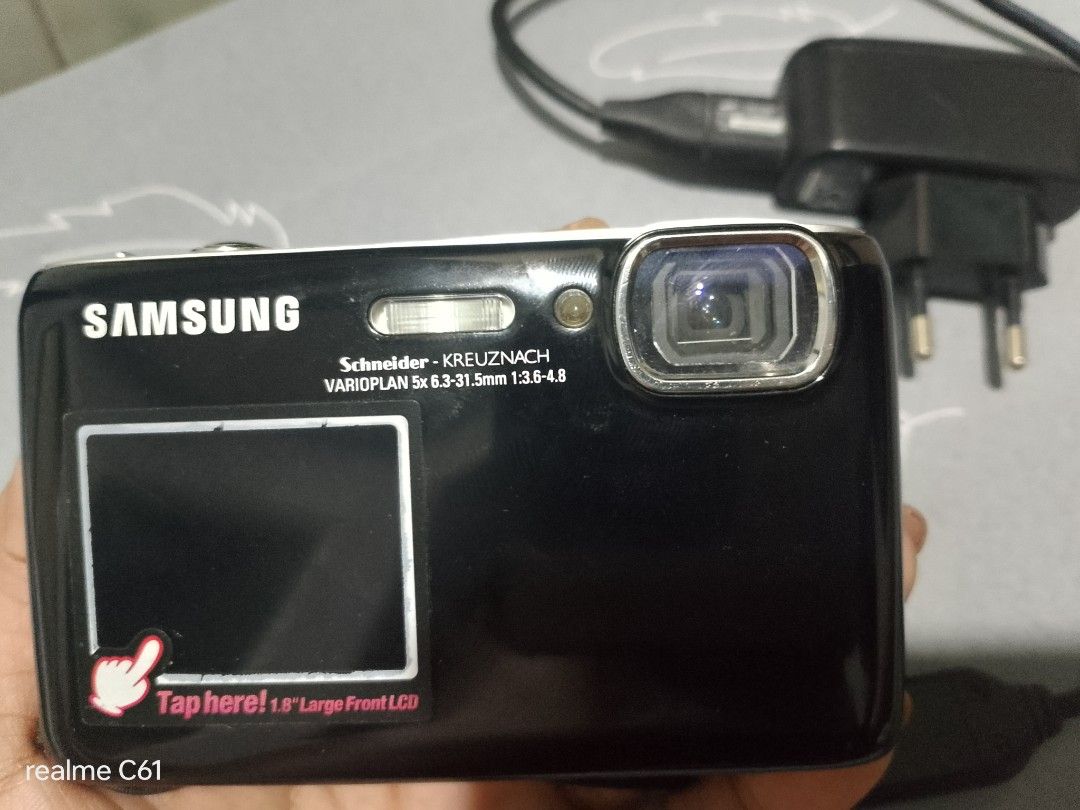 Vintage Samsung Digital Camera (Category: Cameras) located in Manila. Submitted by newbear.1c8696 (Listing ID 1460909453, Image 2). Description: Samsung PL120 Black - 14.2MP DualView - Front + Back LCD Working 5x Zoom, HD Video, Flash Working No fungus, clean lens Inclusions: Unit + NEW Battery + Charger + SD Card RFS: Need funds Loc: Pangasinan Can ship J&T / meetup Urdaneta / Dagupan PM for sample shots / video.