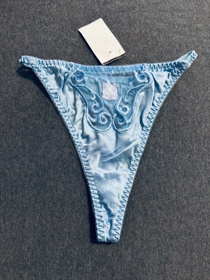 VS blue silk thong S (Category: Undergarments & Loungewear) located in San Jose. Submitted by 99ners (Listing ID 1460754066, Image 2). Description: .