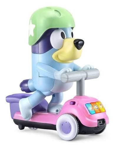 Vtech Scooter Time Bluey (Category: Kids Toys) located in Makati City. Submitted by travelfinds34611 (Listing ID 1460835179, Image 1). Description: Vtech Scooter Time Bluey - Fun Bluey themed scooter for kids - Features exciting lights and sounds on the front panel GREAT CONDITION. LIKE NEW..