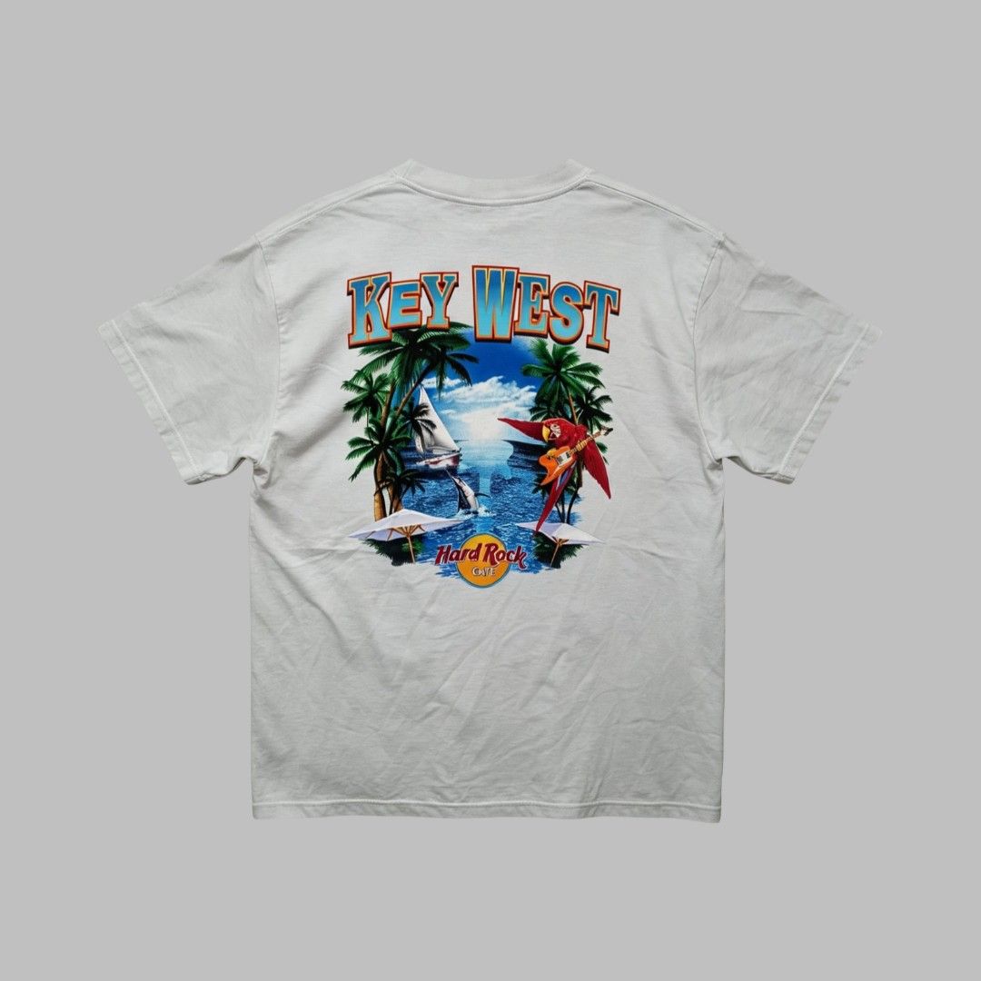 Vtg Hard rock cafe Key west florida (Category: Tshirts & Polo Shirts ) located in Dagupan City. Submitted by old_soul_finds.ph (Listing ID 1460890933, Image 1). Description: Dimensions : L32 x W26 Color Rate : 9.5 / 10 Issues : ❌ Excellent condition Mine for only ₱500 📍Loc : Pangasinan MOP : Gcash MOD : J&T express / Ava pasabay if around Pangasinan.