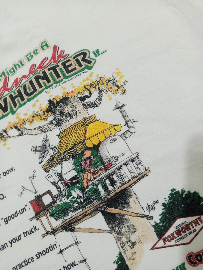 Vtg Jeff foxworthy DATED 1998 (Category: Tshirts & Polo Shirts ) located in Dagupan City. Submitted by old_soul_finds.ph (Listing ID 1460882064, Image 2). Description: Dimensions : L32 x W27 Color Rate : 9.5 / 10 Issues : ❌ Excellent condition Mine for only ₱400 📍Loc : Pangasinan MOP : Gcash MOD : J&T express / Ava pasabay if around Pangasinan.