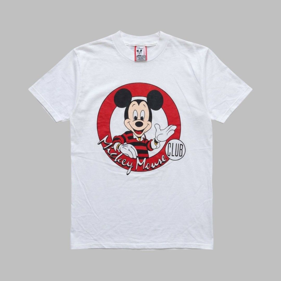 Vtg Mickey mouse club (Category: Tshirts & Polo Shirts ) located in Dagupan City. Submitted by old_soul_finds.ph (Listing ID 1460892827, Image 1). Description: Dimensions : L30 x W19.5 Color Rate : 9.5 / 10 Issues : Need wash Excellent condition Mine for only ₱600 📍Loc : Pangasinan MOP : Gcash MOD : J&T express / Ava pasabay if around Pangasinan.