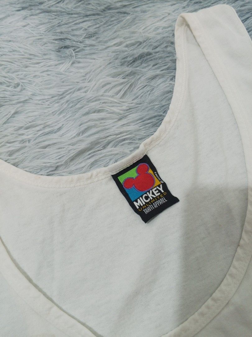 Vtg Mickey mouse tanktop (Category: Tshirts & Polo Shirts ) located in Dagupan City. Submitted by old_soul_finds.ph (Listing ID 1460893839, Image 2). Description: Dimensions : L33 x W25 Color Rate : 9.5 / 10 Issues : Need wash Excellent condition Mine for only ₱600 📍Loc : Pangasinan MOP : Gcash MOD : J&T express / Ava pasabay if around Pangasinan.