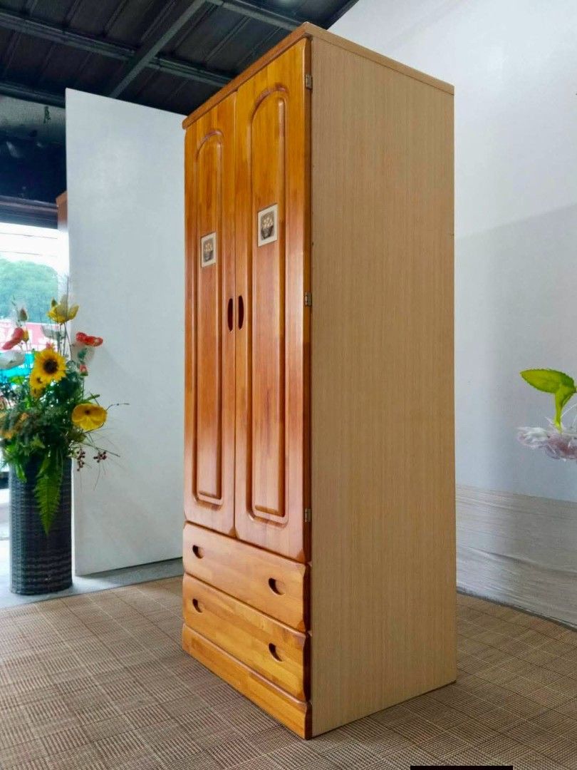 Wardrobe (Category: Shelves, Cabinets & Racks) located in Meycauayan. Submitted by marygracecasimiro (Listing ID 1460902710, Image 3). Description: 2-Door Wardrobe w/ Drawers 28”L x 23”W x 72”H Php 10,500💚.