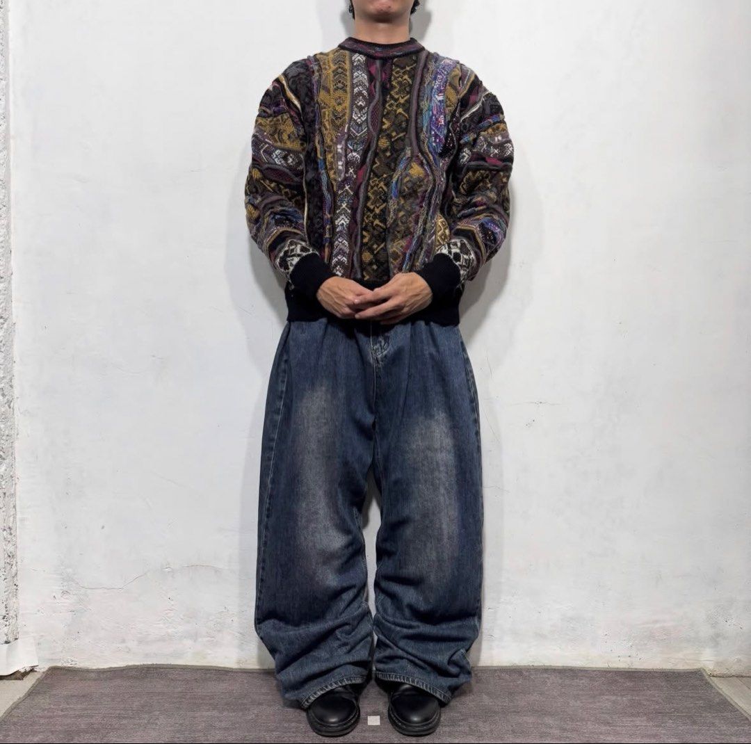 Washed denim baggy pants (Category: Activewear) located in San Carlos. Submitted by used.but.not.abused. (Listing ID 1460821354, Image 1). Description: Bottom: washed denim baggy pants Waist: 30-36 Length: 43 Thigh: 14 Hem: 11 Rise: 14 Condition: 9/10 Issue: none.