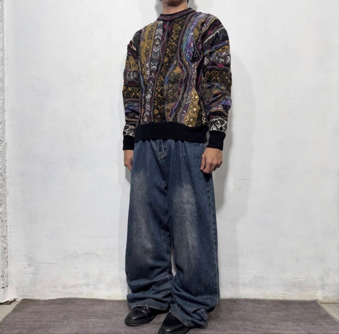 Washed denim baggy pants (Category: Activewear) located in San Carlos. Submitted by used.but.not.abused. (Listing ID 1460821354, Image 2). Description: Bottom: washed denim baggy pants Waist: 30-36 Length: 43 Thigh: 14 Hem: 11 Rise: 14 Condition: 9/10 Issue: none.