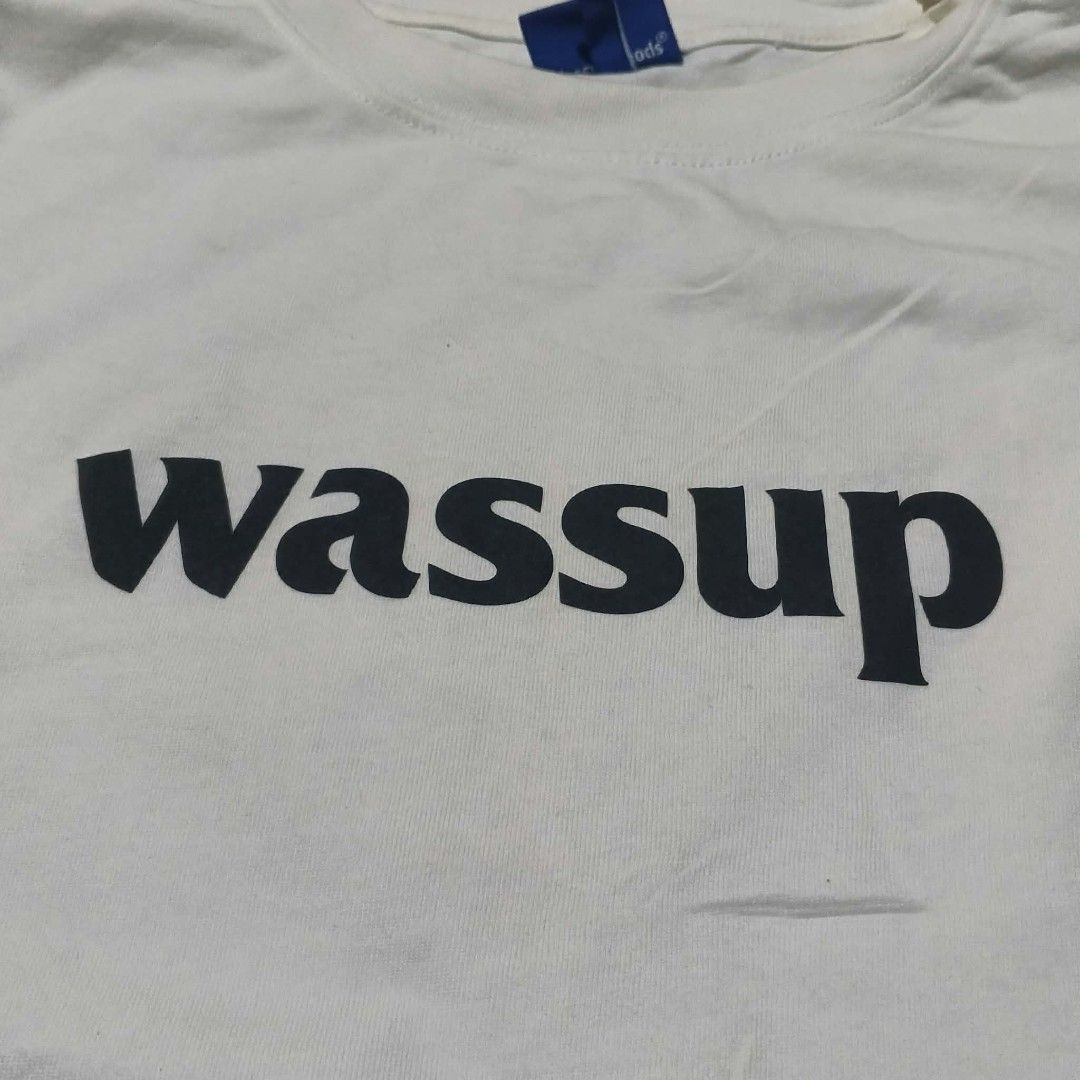 Wassup Tee (Category: Activewear) located in Manila. Submitted by thriftinefolife (Listing ID 1460847166, Image 2). Description: Wassup Tee ‎XL On Tag ‎21.5x29.