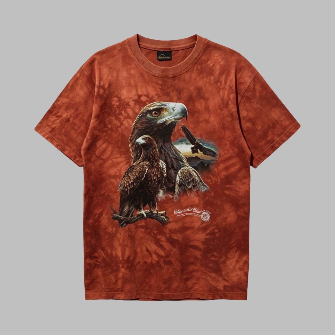 Wedge tailed eagle by Planet earth (Category: Tshirts & Polo Shirts ) located in Dagupan City. Submitted by old_soul_finds.ph (Listing ID 1460910026, Image 1). Description: Dimensions : L34 x W24.5 Color Rate : 9.5 / 10 Issues : Pinhole Excellent condition Mine for only ₱1000 📍Loc : Pangasinan MOP : Gcash MOD : J&T express / Ava pasabay if around Pangasinan.