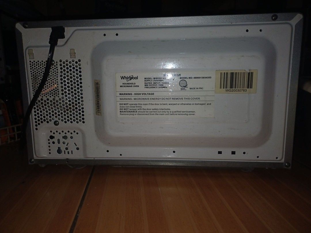 Whirlpool MWX201 MS (Category: Other Kitchen Appliances) located in Manila. Submitted by larrymanabo (Listing ID 1460920721, Image 3). Description: Seldom Use.