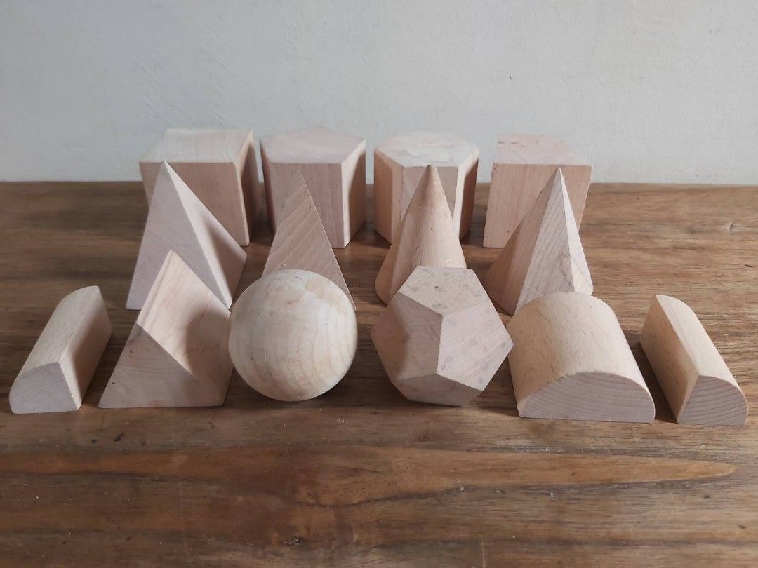 WOODEN GEOMETRIC 3D SHAPES (Category: Educational & Learning Toys) located in Bulacan. Submitted by nansantiago (Listing ID 1460896193, Image 1). Description: WOODEN GEOMETRIC 3D SHAPES 🏷️ ₱200 take all‼️ 📍 Location: Plaridel, Bulacan 💸 Mode of Payments: Gcash / BPI 📦 Pick-up / Ship 🚚 Couriers : Flash Express / SPX / Lalamove.
