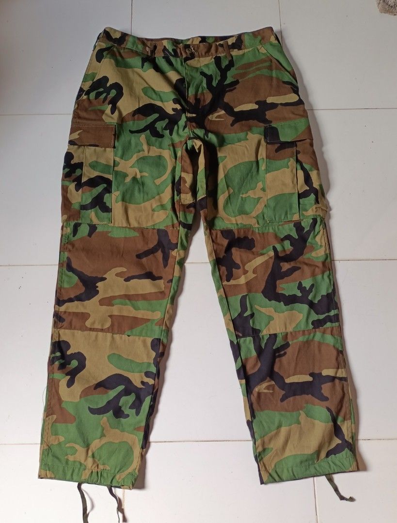 Woodland camou combat trouser (Category: Trousers) located in Asingan. Submitted by arnelpalaris8 (Listing ID 1460798322, Image 2). Description: Woodland combat trouser Large-Regular 34-38 waistline 44 length 8.5 inch hem BRANDNEW CONDITION PM ME.