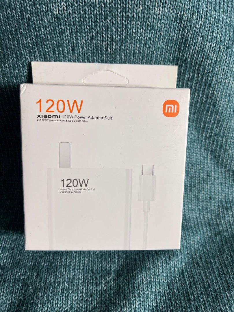 Xiaomi 120W Power Adapter Suit with Type-C Cable (Category: Chargers & Cables) located in Manila. Submitted by itsashy (Listing ID 1460757143, Image 1). Description: COD LALAMOVE MEET UP J&T.