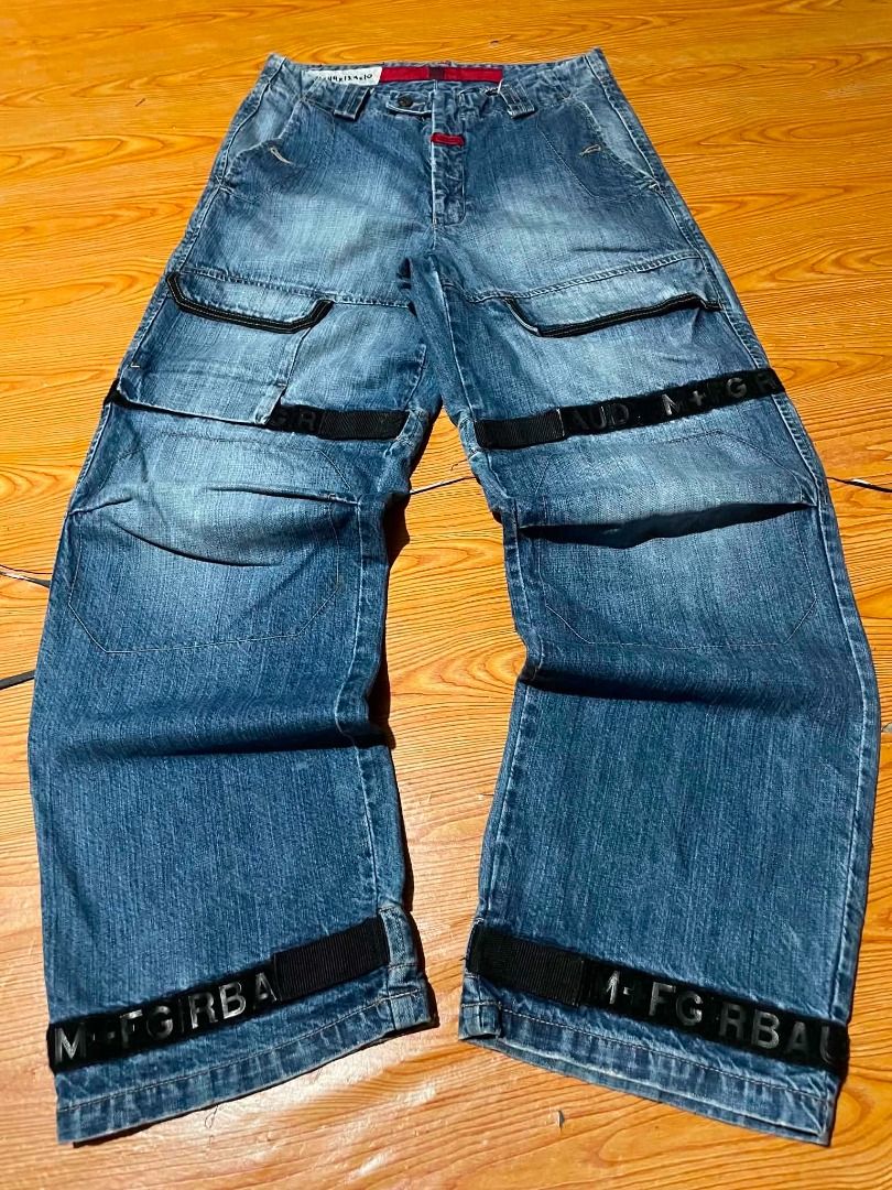 Y2K MF+G STRAP PANTS (Category: Jeans) located in Manila. Submitted by warmdragon.05fec7 (Listing ID 1460759685, Image 1). Description: Dimes: 34 44 14 10 issue: sign of usage only .