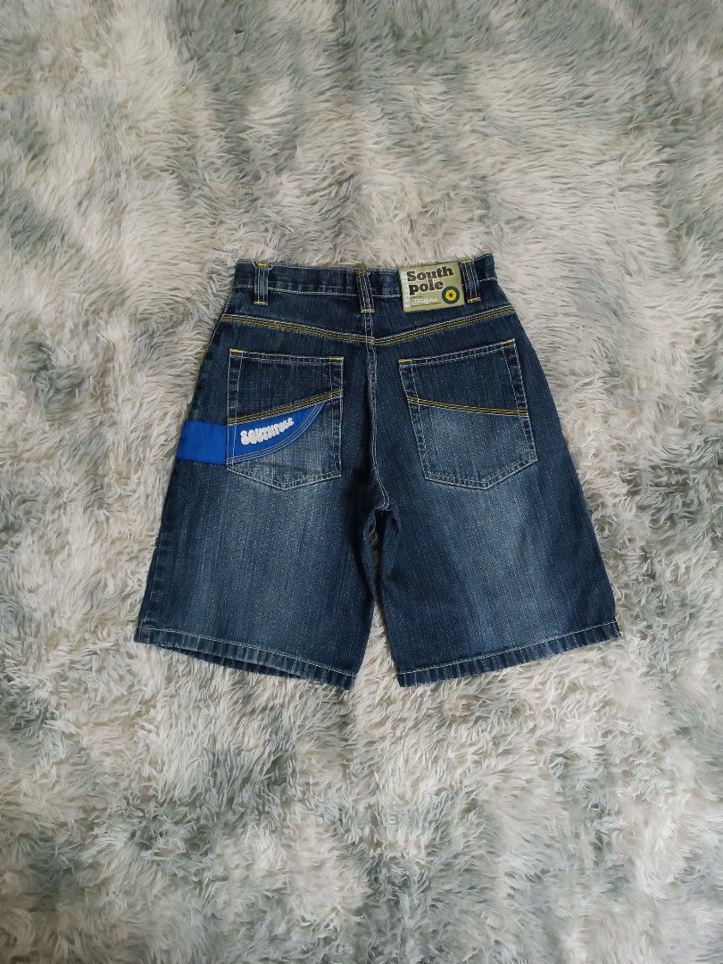 Y2k Southpole Yellow tab Jorts (Category: Jeans) located in Mandaluyong City. Submitted by retro.199x (Listing ID 1460795750, Image 1). Description: SIZE 16 YOUTH ON TAG Waist: 26-27 Length: 20 Thigh: 12 Leg Opening: 11 EXCELLENT CONDITION.