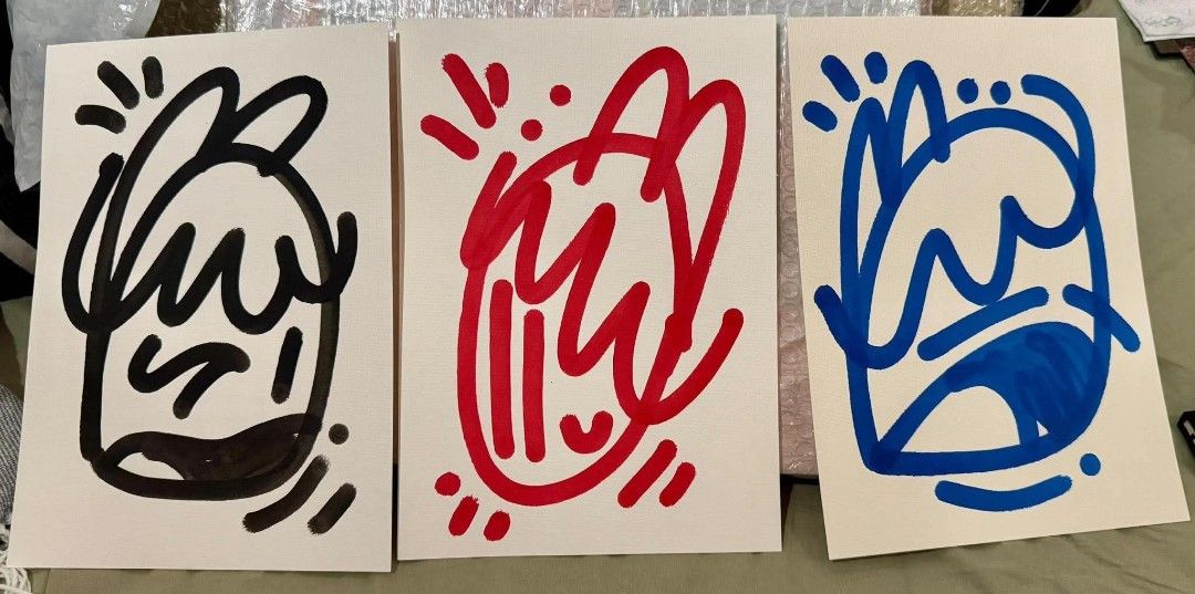 Yok Joaquin Drawings (Category: Art & Prints) located in Quezon City. Submitted by anna.anna8 (Listing ID 1460839273, Image 1). Description: -Yok Joaquin drawings - Colors: Black, Red, and Blue - A4 size paper - 10k each - set of 3 @ 27k.