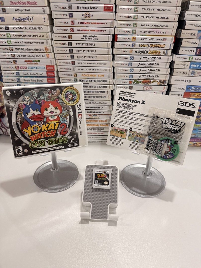 Yo-Kai Watch 2: Bony Spirits 3DS/2DS Game (Category: In-Game Products) located in Baliuag. Submitted by mostlyaboutnintendo (Listing ID 1460911140, Image 1). Description: 📌 https://linktr.ee/mostlyaboutnintendo 📢 COMPLETE IN CASE AND MANUAL/s ✔️ Authentic ✔️ Mabilis ma-read mismong cartridge ✔️ Guaranteed tested and working ✔️ Will always send tested pics before ship out ✔️ Clean Pins ✔️ US Version Yo-Kai Watch 2: Bony Spirits is a monster-coll