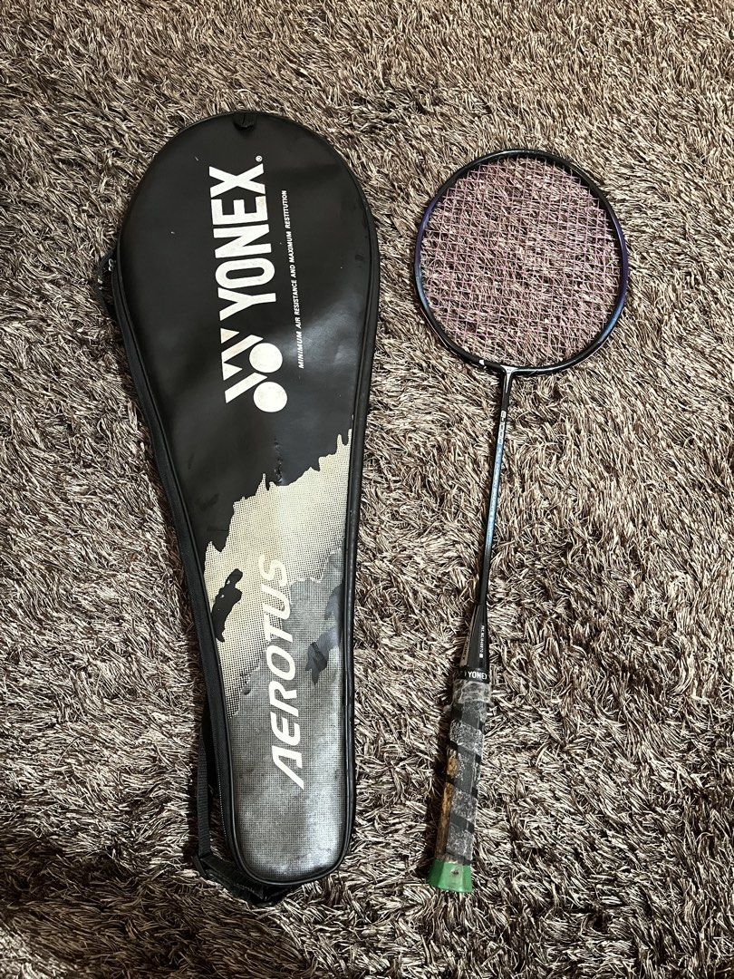 Yonex Aerotus Badminton Racket with Cover (Category: Racket and Ball Sports) located in Manila. Submitted by ronalynrey57532 (Listing ID 1460875656, Image 1). Description: - Yonex Aerotus badminton racket - Includes original Yonex cover - Grip has some signs of wear - Racket strings are intact - Ideal for casual play or practice sessions - Ready for your next game!.