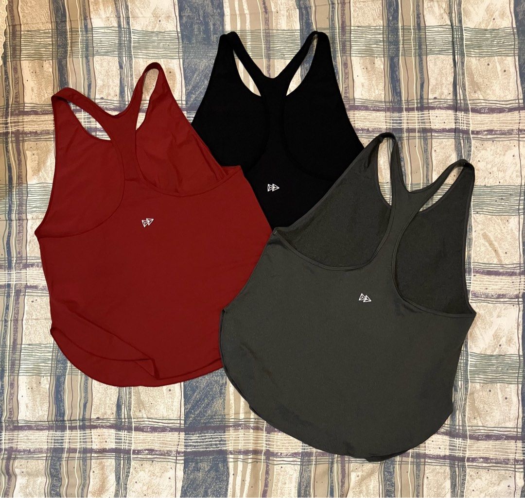 Yvette Tank Tops (Category: Activewear) located in Pulilan. Submitted by aneth11983 (Listing ID 1460879812, Image 2). Description: Yvette Women’s Racerback🇺🇸 Workout Tank Tops, 3pcs Size: M-L fits | Preowned | Like new! ₱575/3pcs + sf/df Gcash/ JnT Firts to pay/ payment first basis to get the item, will accept the offer after payment is done. 📍Pulilan, Bulacan 📩📩📩.
