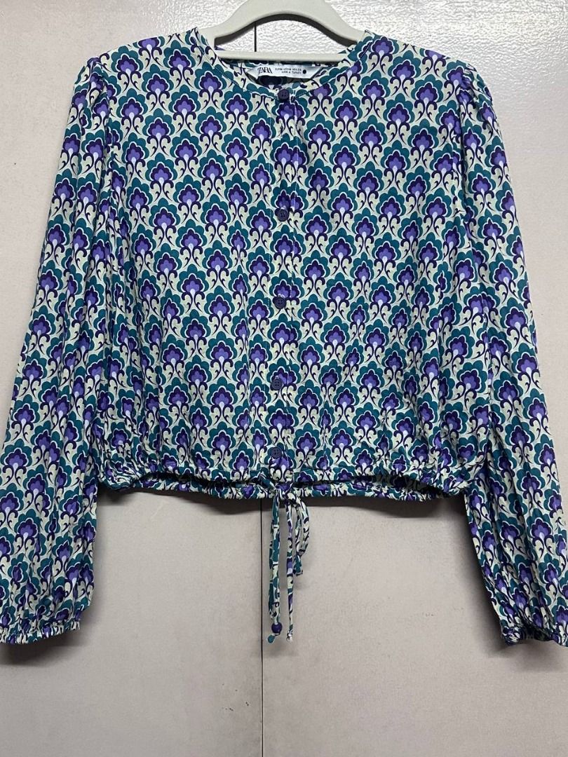 Zara - Printed Top (Category: Blouses) located in San Juan City. Submitted by closet_cleanse16 (Listing ID 1460858003, Image 2). Description: .