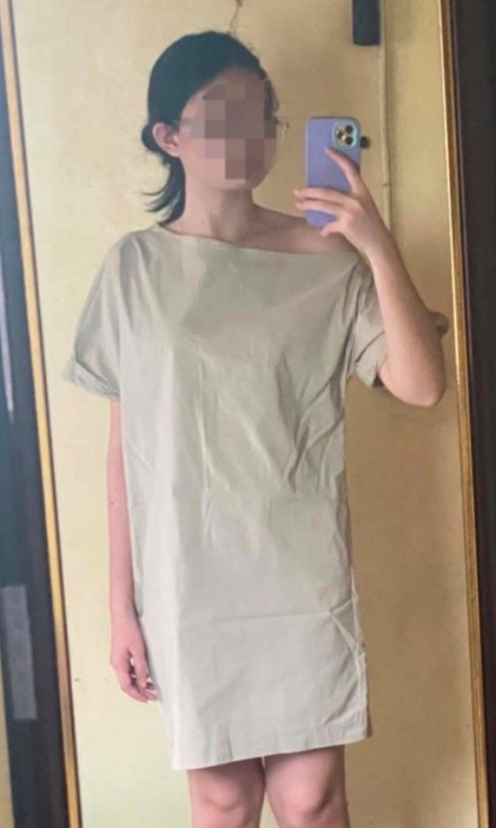 Zara Asymmetrical Dress (Category: Dresses) located in Dagupan City. Submitted by declutteredbyaj (Listing ID 1449607969, Image 2). Description: ‼️Issue‼️The original stitching at the waist (the one that creates the "cinched" look) has come off. Restitch it or wear as is (small-med) - belt not included 🚛 j&t 📍dagupan city, pangasinan 📌 payment first policy 📌MOP: maribank only 📌 strictly no return, no exchange.