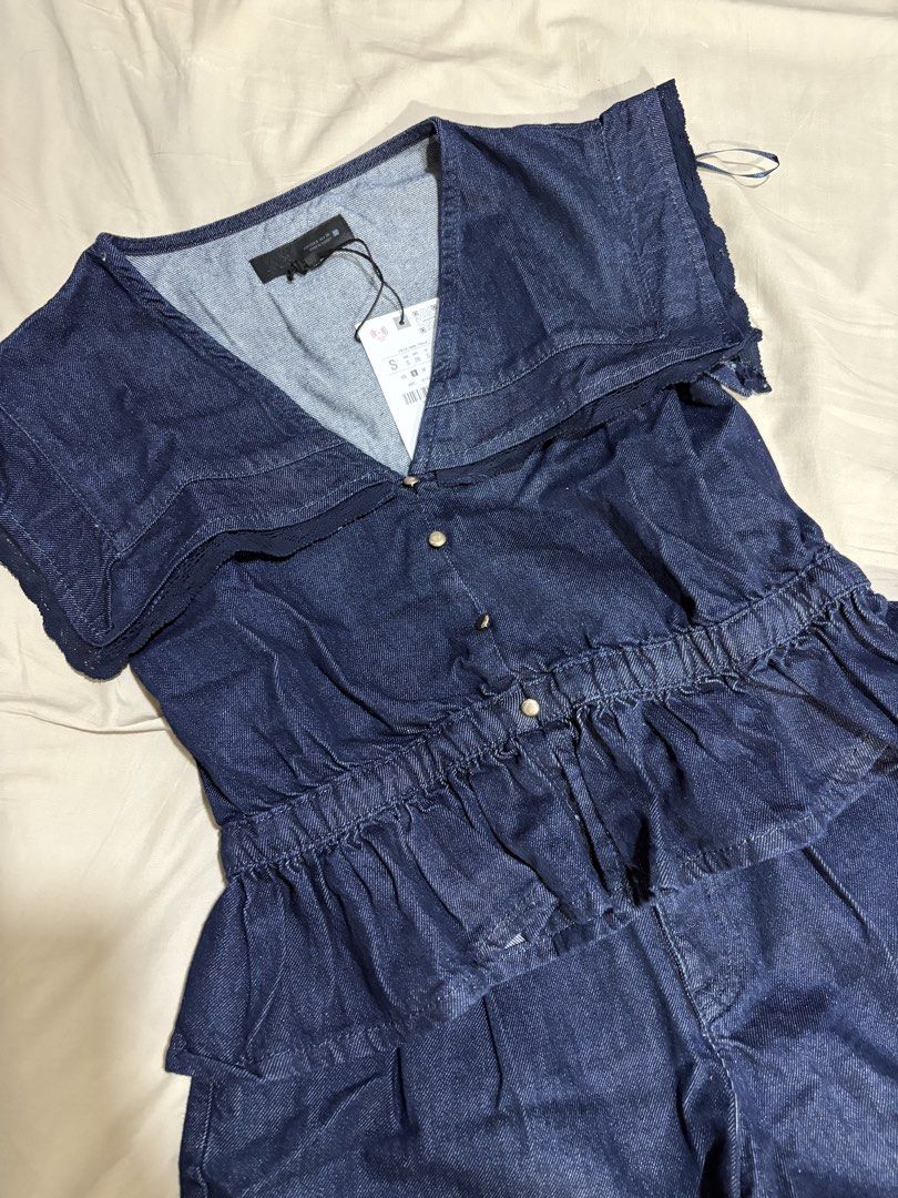 Zara Denim lace Set coords (Category: Sets or Coordinates) located in Las Pinas. Submitted by _lacosmogirll_ (Listing ID 1460896007, Image 3). Description: -Brand new with tag -Zara Coords / set -top size Small - short size 34eur / US2 (fits 25-27w) -original price is ₱6k.
